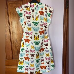Lesley Evers Elaine Butterflies and Moths Dress M